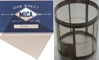 Mica sheet for French stove/woodburner windows 127mmx100mm 5"x4" 